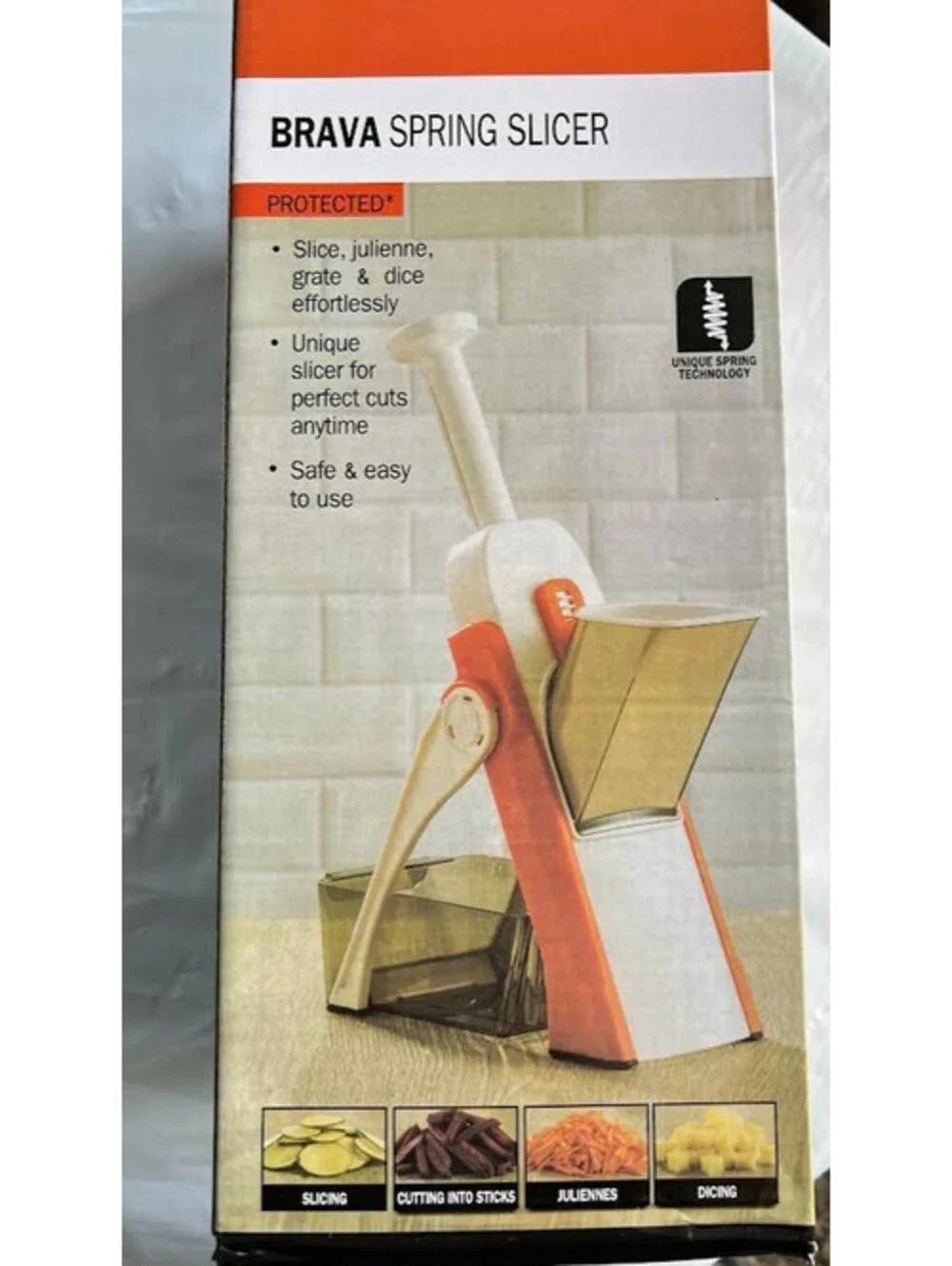 Brava Spring Slicer–Slice, Julienne, Grate & Dice-BRAND NEW AND STILL IN THE BOX